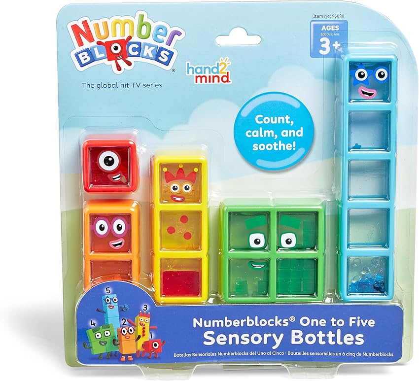 Numberblocks Five Sensory Bottles